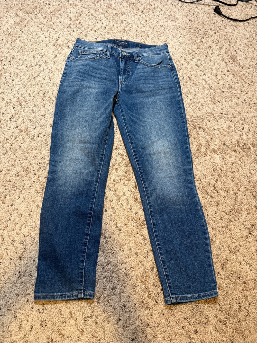 Lucky Brand Women's Straight Leg Jeans in Medium Wash Blue - Picture 1 of 9